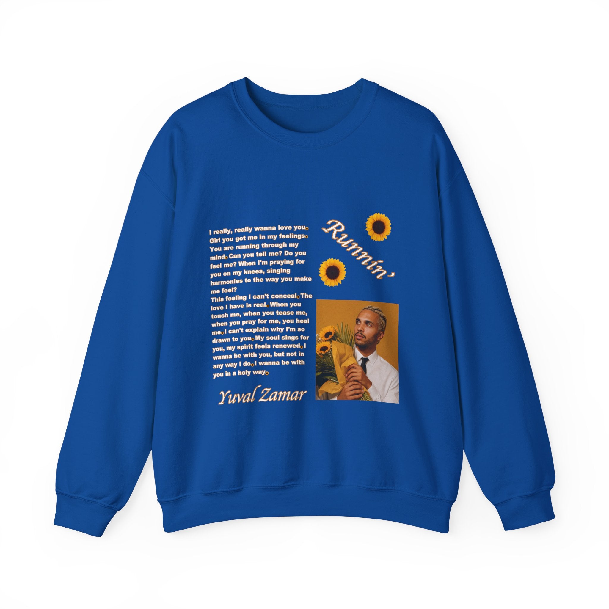 Runnin' Lyric Portrait Sweatshirt | Song Quote Crewneck
