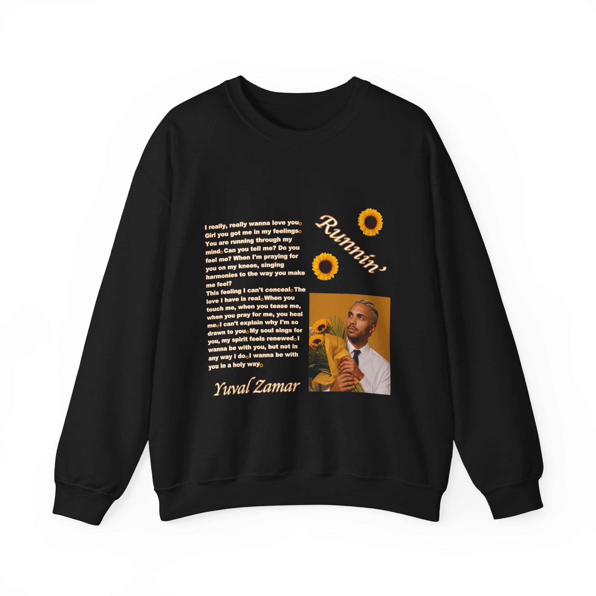 Runnin' Lyric Portrait Sweatshirt | Song Quote Crewneck