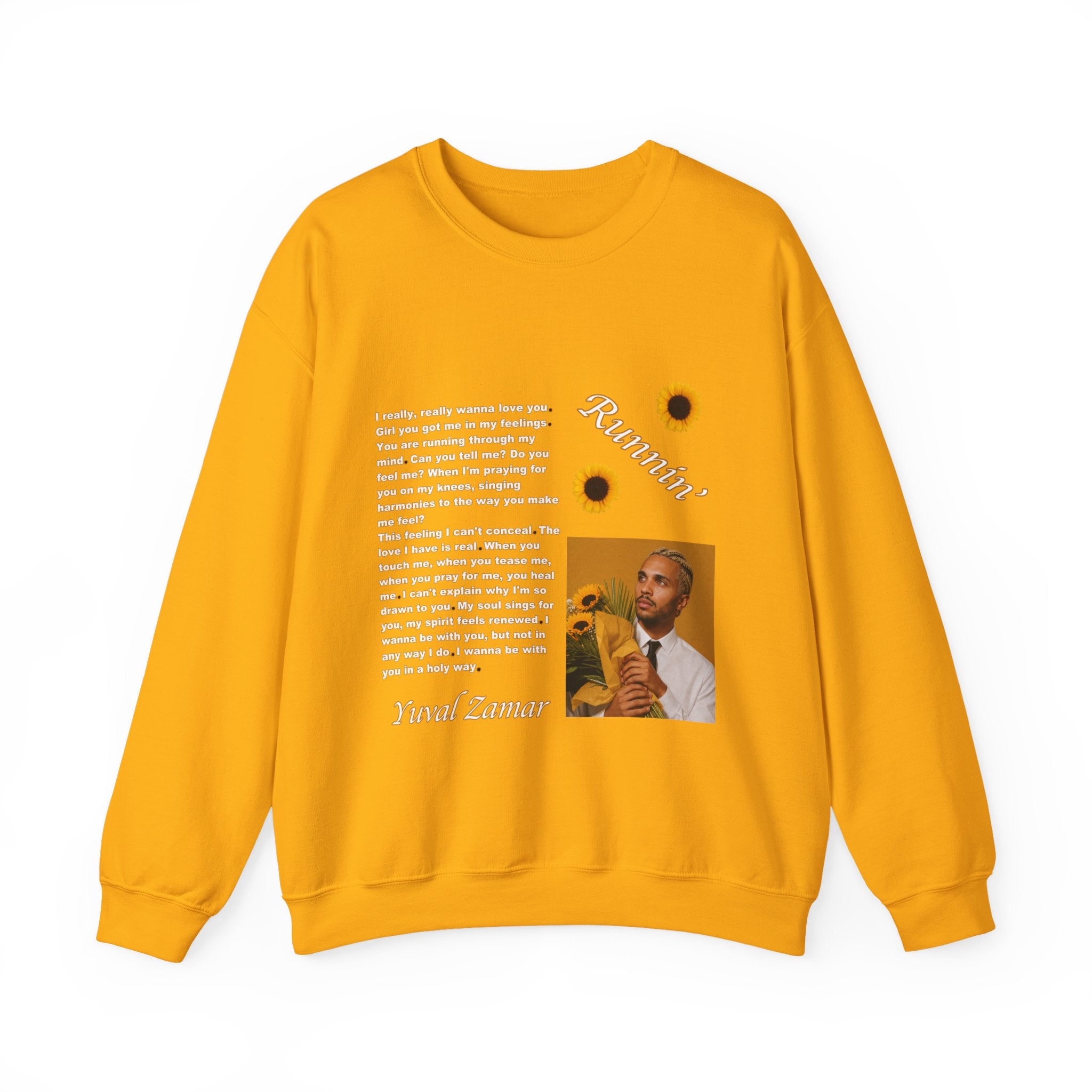 Runnin' Lyric Portrait Sweatshirt | Song Quote Crewneck