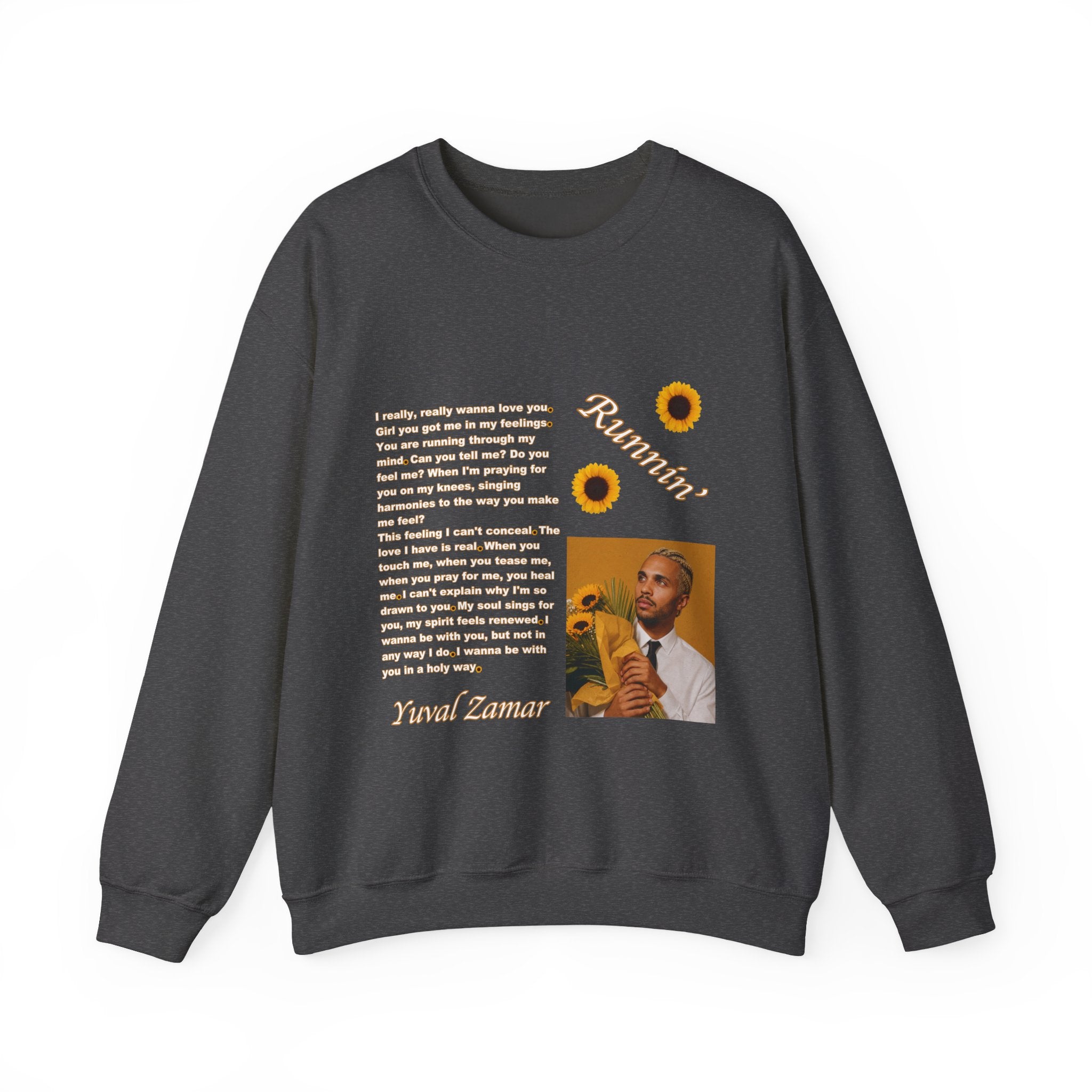 Runnin' Lyric Portrait Sweatshirt | Song Quote Crewneck
