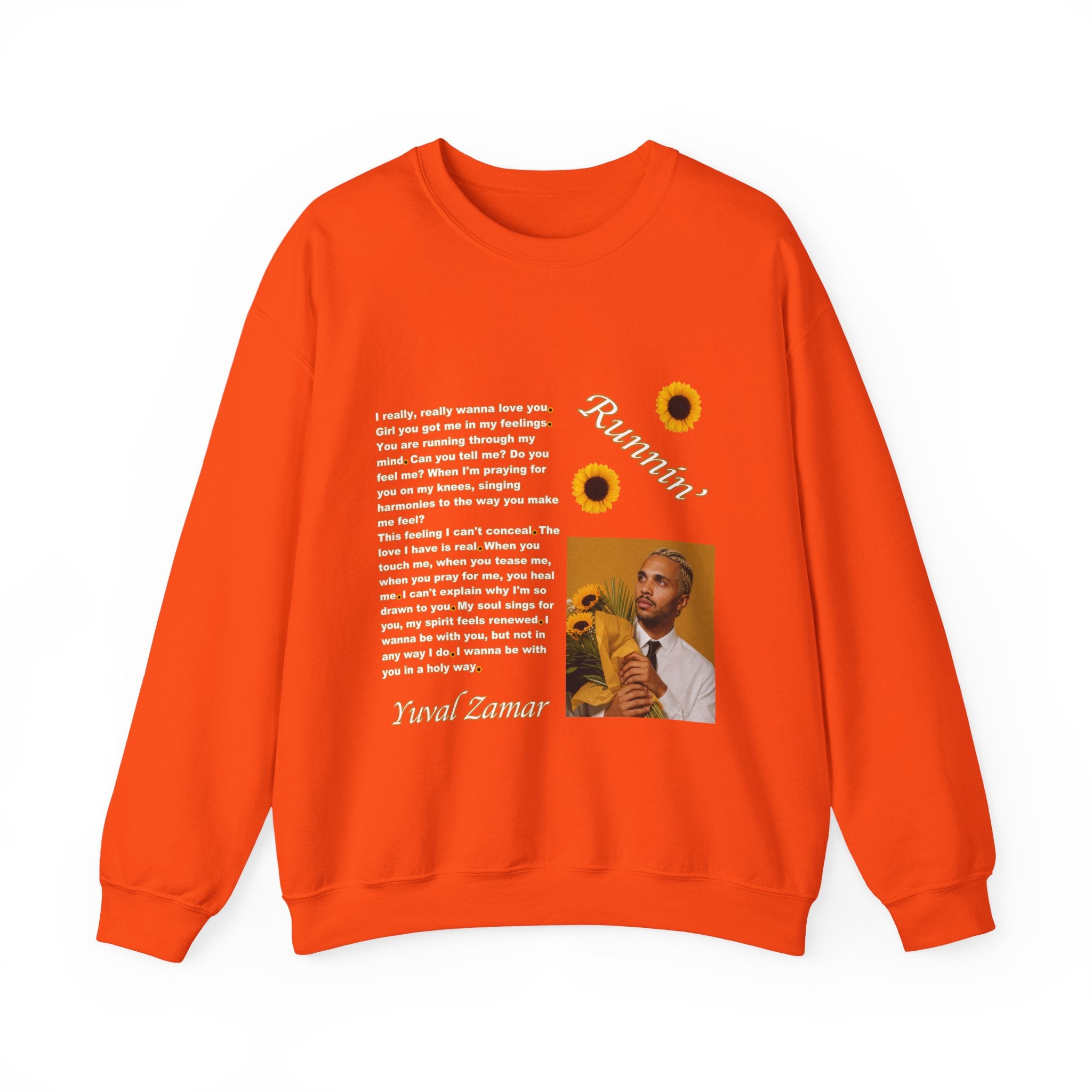 Runnin' Lyric Portrait Sweatshirt | Song Quote Crewneck
