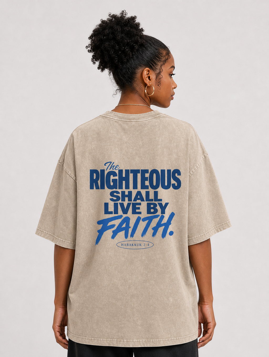 Live by Faith Oversized Tee