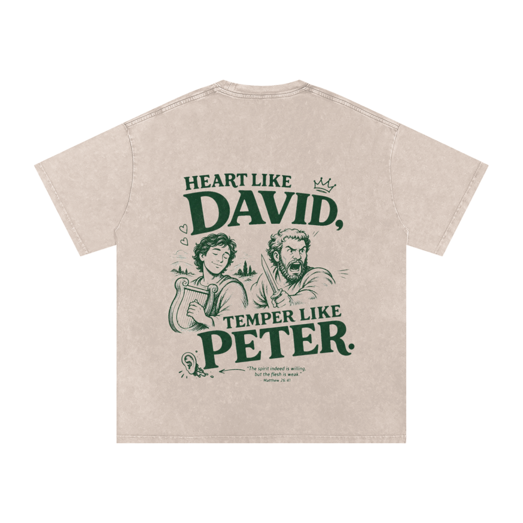 David Meets Peter Oversized Cotton T-Shirt