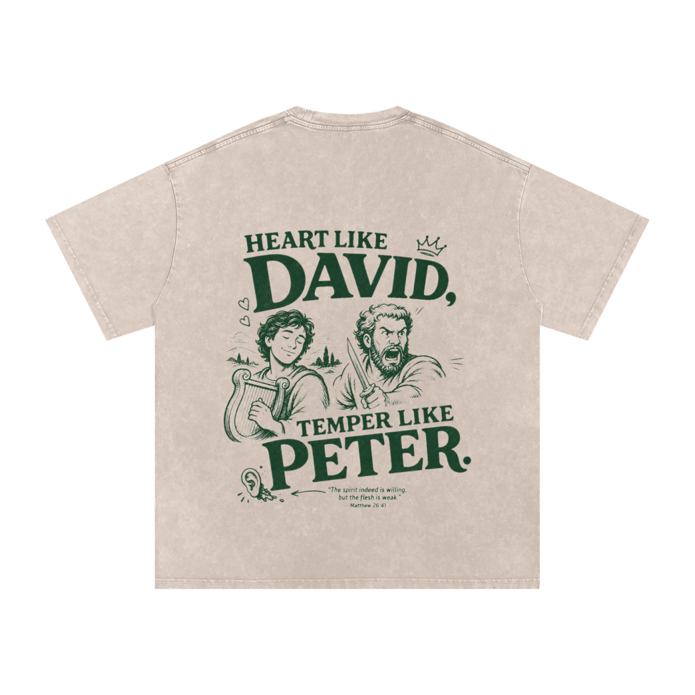David Meets Peter Oversized Cotton T-Shirt