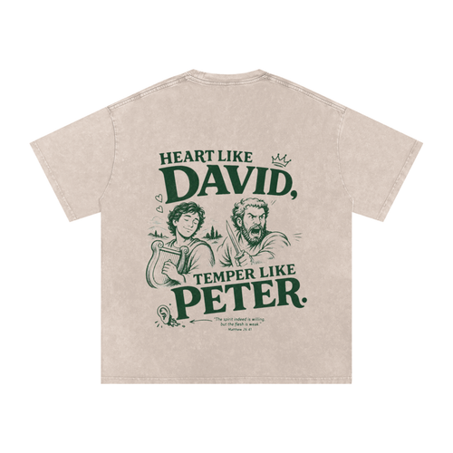 David Meets Peter Oversized Cotton T-Shirt