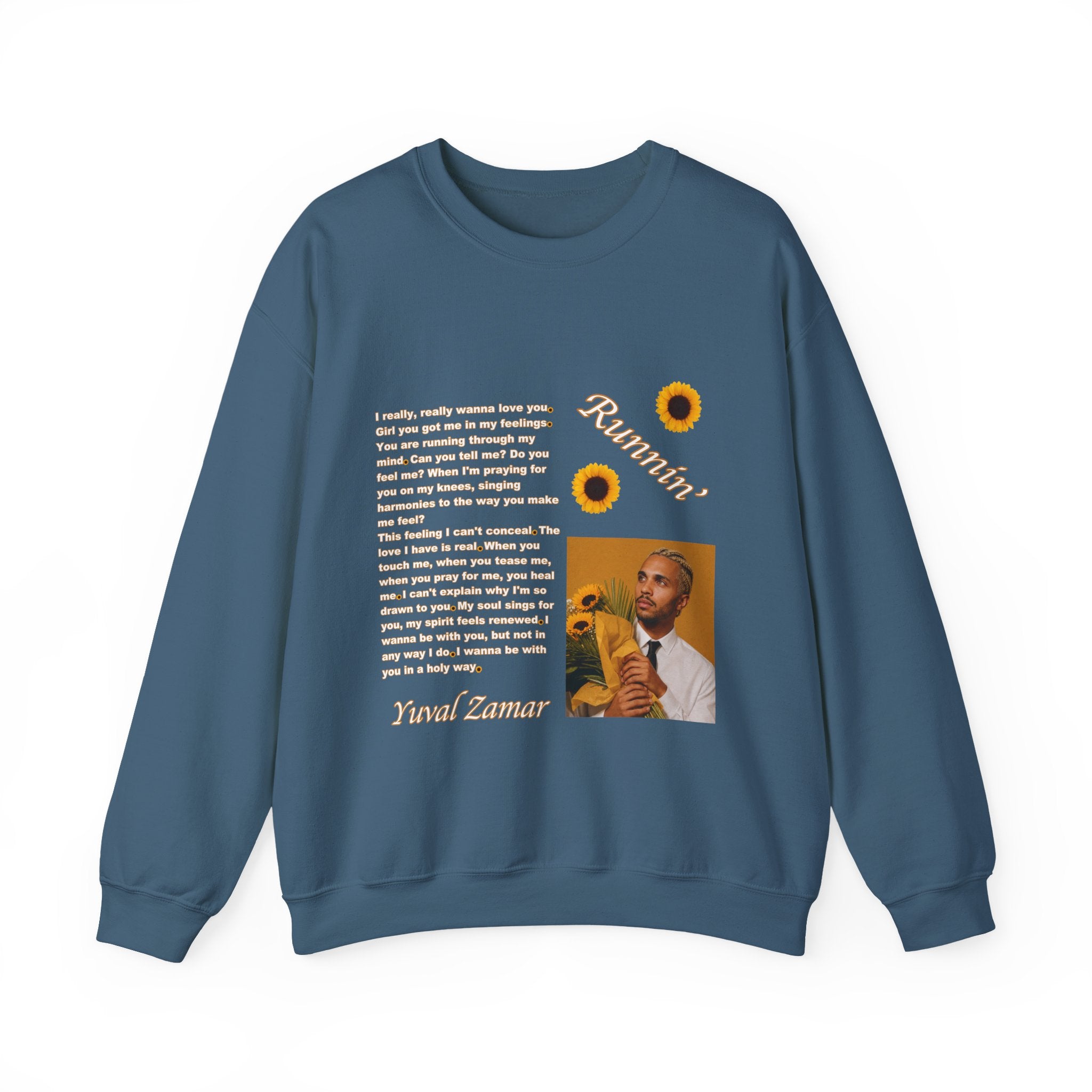 Runnin' Lyric Portrait Sweatshirt | Song Quote Crewneck